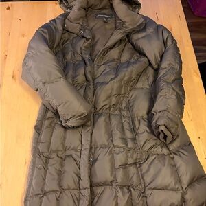 Women's Beige Puffer Coat